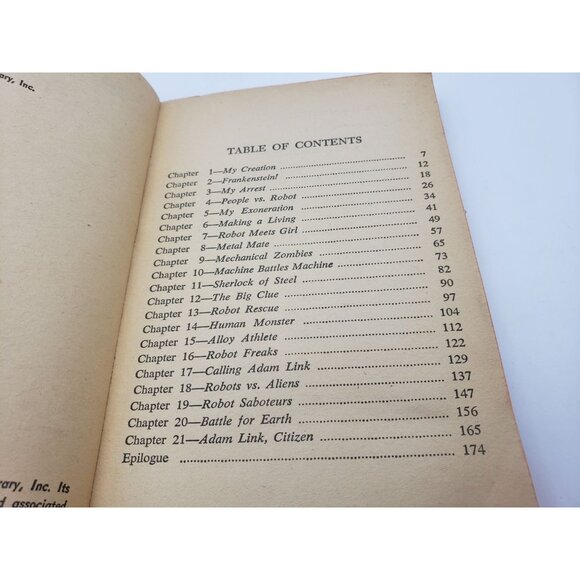 Adam Link Robot By Eando Binder Paperback First Edition 1965 Sci Fi Novel - Picture 4 of 8